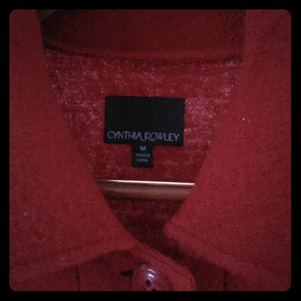 Red Christmas coat. Perfect for holiday parties